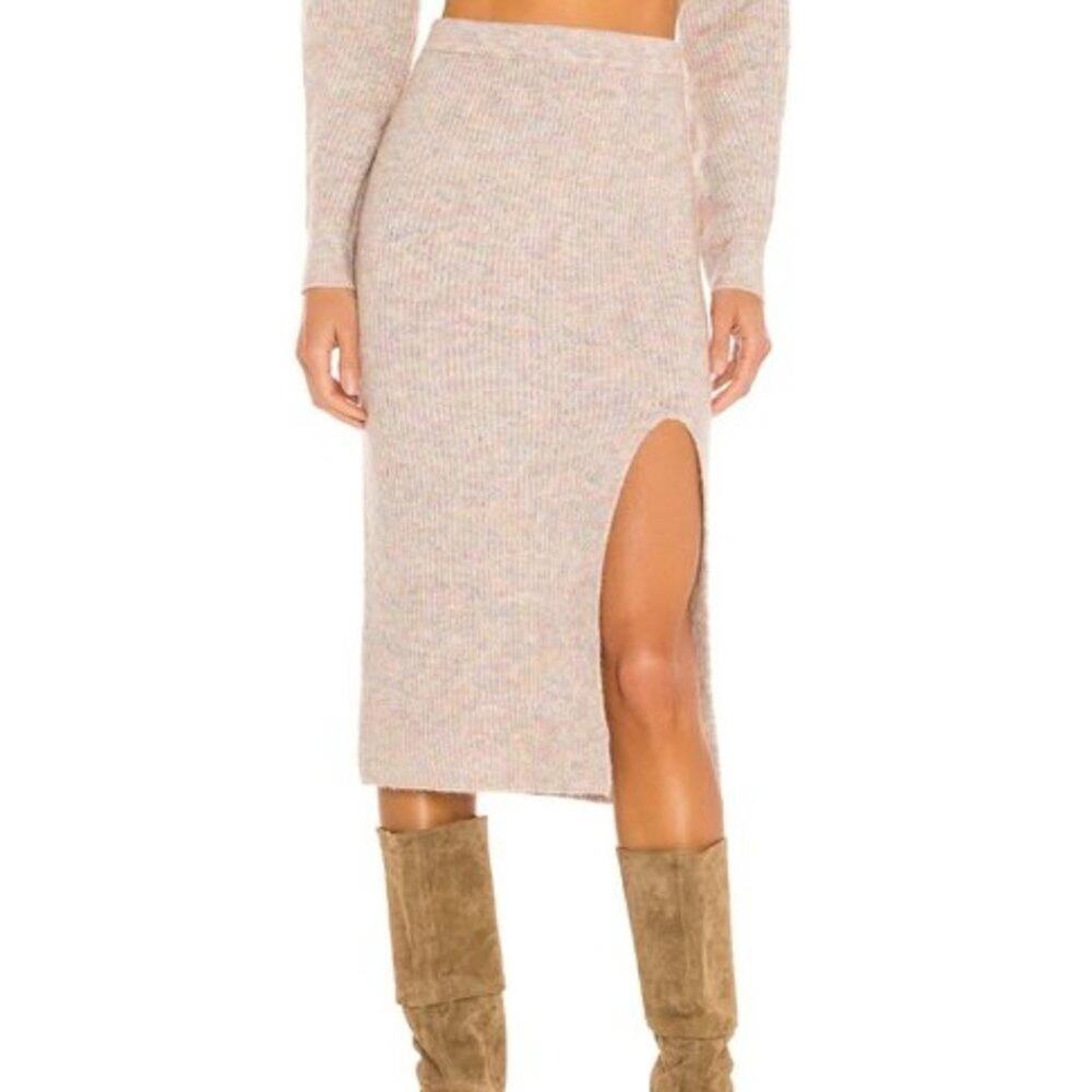 Heartloom Jaden Confetti Sweater Skirt Midi Size Large NEW